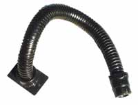 Armored hose for connection of 2, 3-digit cast iron heads and route signs
