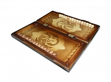 Backgammon Carved