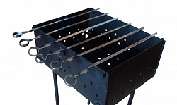 Folding brazier complete with 6 skewers