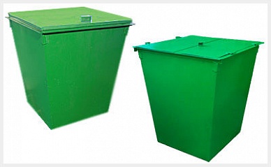 Container for collecting household waste with a cover