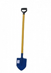 Spade with painted handle and handle