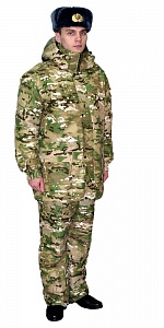 Jacket winter model 470-14 of camouflage color