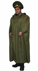 Raincoat cape from rubberized fabric with a bag of fashion. 250-08