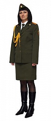 Single-breasted coat female M. 297-08, skirt - M.40-11, a garrison cap - M. 176-00