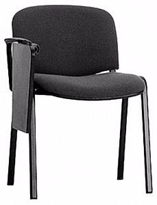Chair 2CH3-00.00 "Contact" gray fabric with a table