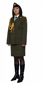 Single-breasted coat female M. 297-08, skirt - M.40-11, a garrison cap - M. 176-00